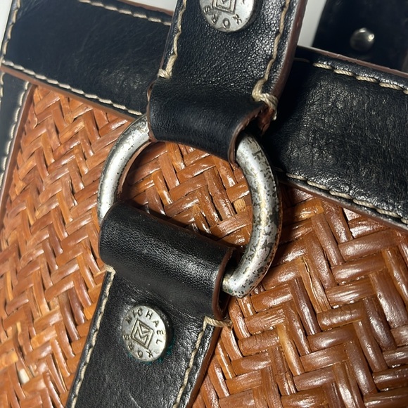 Vintage Michael Kors wicker Rattan leather Bag - slight wear Brown - Picture 3 of 10